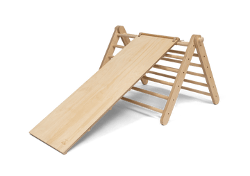 Pikler en bois 2 éléments - aire de jeux triangle avec rampe - Sipitri - Ette Tete